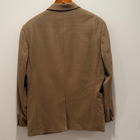 Lauren Ralph Lauren Men’s Tan Wool Silk Cashmere Blazer Sport Coat Size 42R - Picture 7 of 14